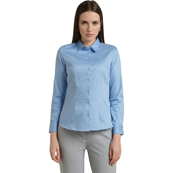 Buy ZX3 Women's Cotton Regular Fit Formal/Casual Shirt (White_S